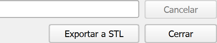 The ‘Export to STL’ button at the bottom of the plugin.